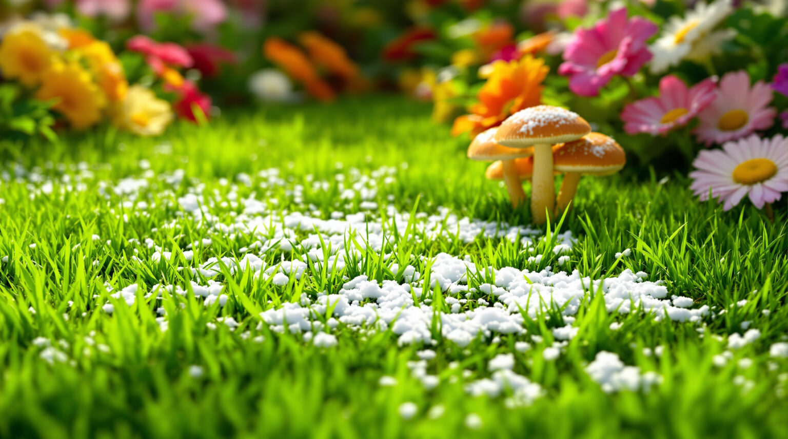 Bicarbonate de soude champignon pelouse : Éliminez les champignons et préservez votre pelouse naturellement !