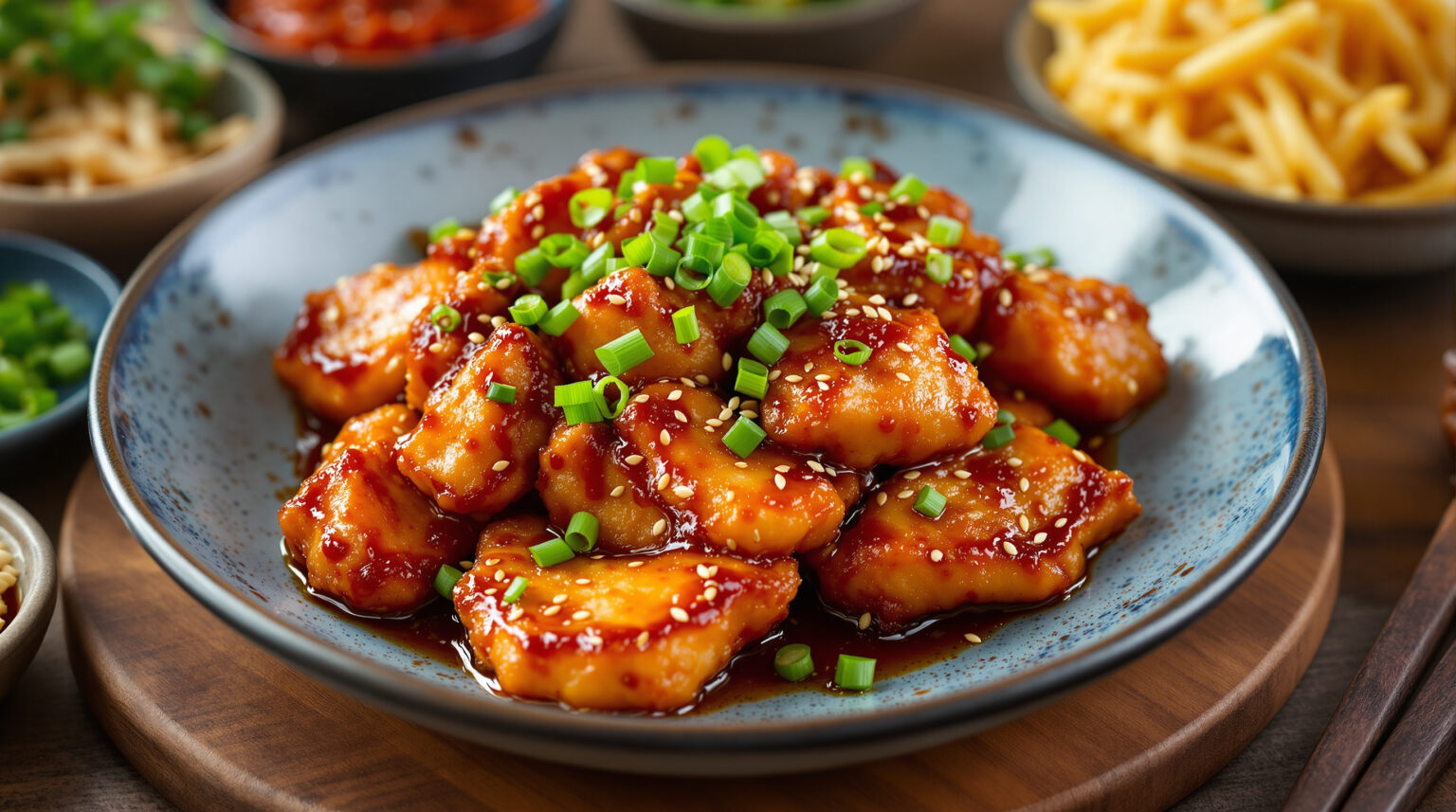 Dakgangjeong : Découvrez la recette authentique du poulet frit coréen croustillant !